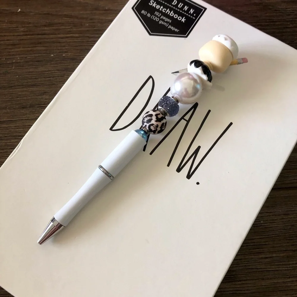 Disney Doorables: Beauty & the Beast: Plumette handmade beaded pen
